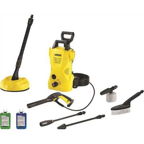 Karcher 1.602-317.0 1600 PSI 1.25 GPM K2 Car & Home Kit Electric Power Pressure Washer with Vario & Dirtblaster Spray Wand + Surface Cleaner