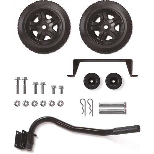Portable Generator Wheel Kit with Folding Handle and Never-Flat Tires