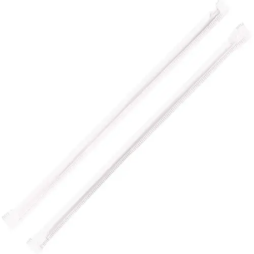 Jumbo Translucent Straight Straws Clear