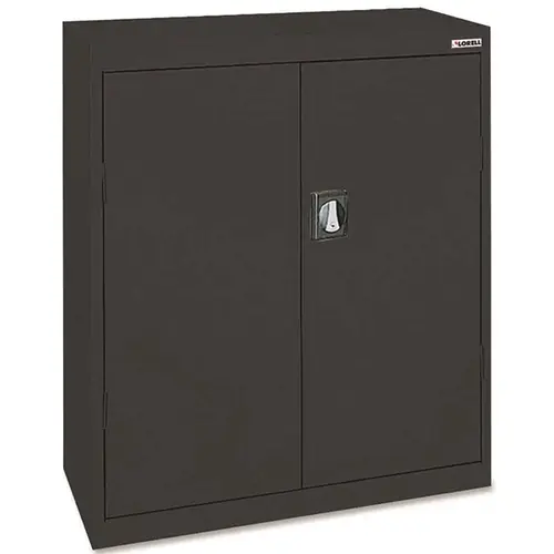 Lorell 3555434 FORTRESS SERIES STEEL STORAGE CABINETS, BLACK, 36X18X42 IN