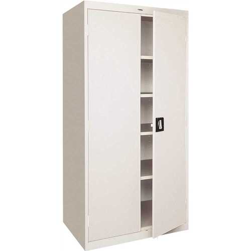 Lorell LLR41306 Fortress Series 36 in. x 18 in. x 72 in., Light Gray, Steel Storage Cabinets