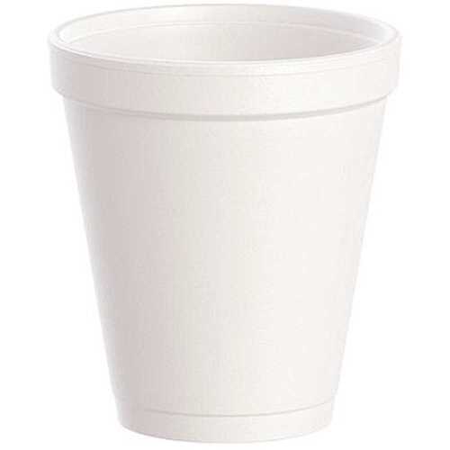 J Cup 8 oz. Insulated Foam Cup, White