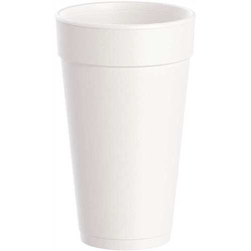 J Cup 20 oz. Tall Insulated Foam Cup, White