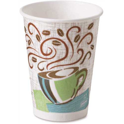 DIXIE DXE5342DXCT Perfectouch 12 oz. Coffee Dreams Hot Cups