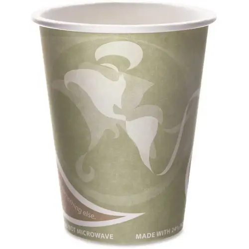 Eco-Products, Inc ECOEPBRHC12EW 12 oz. 24% Pcf Sea Green Hot Drink Cups Multi - pack of 1000