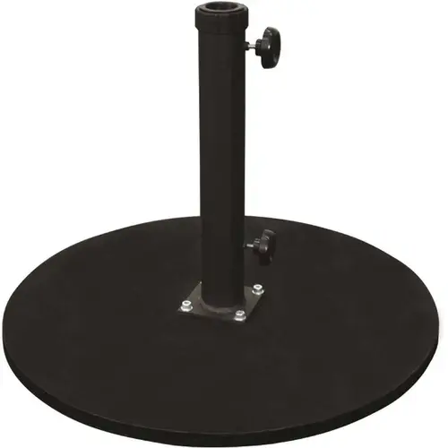 California Umbrella CRLY903 95 lb. Cast Iron Round Patio Umbrella Base in Black