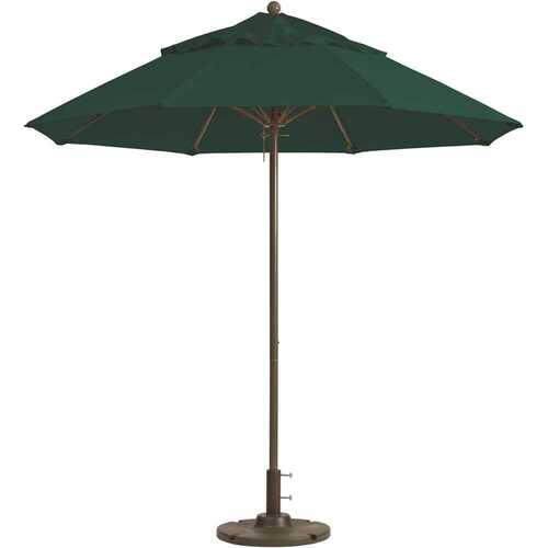 9 ft. Aluminum Patio Umbrella in Forest Green