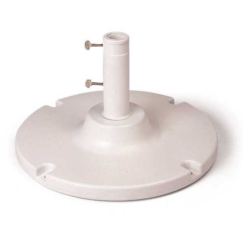 National Brand Alternative US600604 Cement Filled 35 lbs. Patio Umbrella Base in White