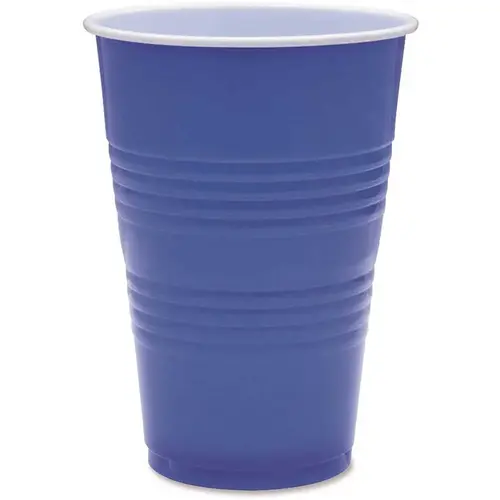 Genuine Joe GJO11250 16 oz. Blue Plastic Party Cups Multi-Colored