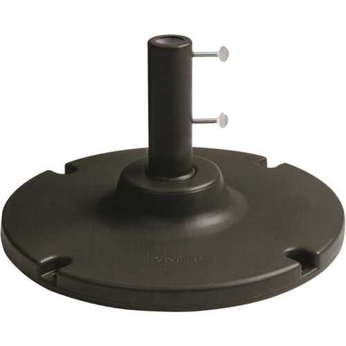 Cement Filled 35 lb Patio Umbrella Base in Black