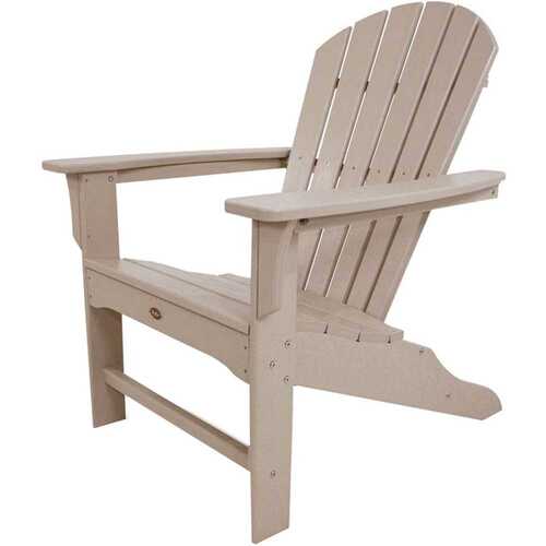 Trex Outdoor Furniture TXA15SC Yacht Club Shellback Sand Castle Plastic Patio Adirondack Chair