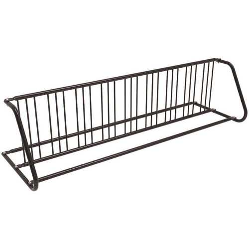 18-Bike Black Double-Sided Grid Rack