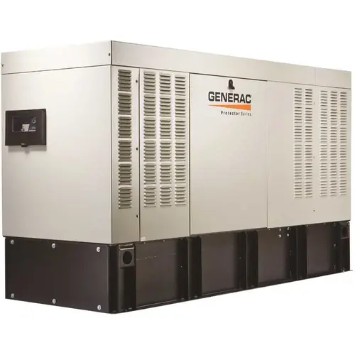 Protector Series 30,000-Watt Liquid Cooled Standby Diesel Generator with Extended Run Tank Gray