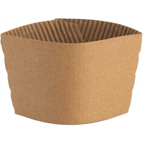 10 Oz Paper Cup Sleeve Brown - pack of 1000