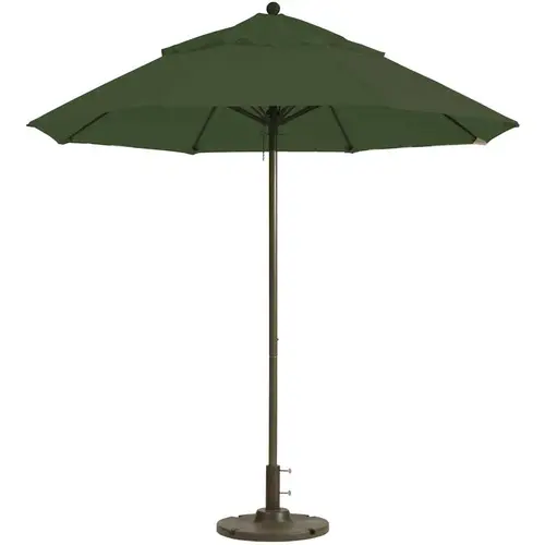 Windmaster 7.5 ft. Aluminum Market Patio Umbrella in Forest Green