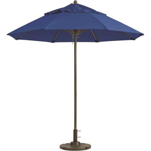 7.5 ft. Aluminum Patio Umbrella in Pacific Blue