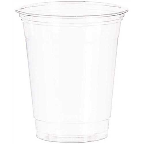 Ultra Clear 12 oz. Squat PET Plastic Cold Drink Cups - pack of 1000