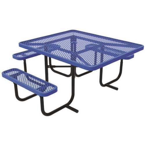 Everest 46 in. Blue ADA Square Picnic Table