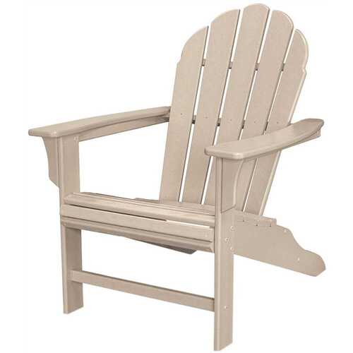 Trex Outdoor Furniture TXWA16SC HD Sand Castle Plastic Patio Adirondack Chair