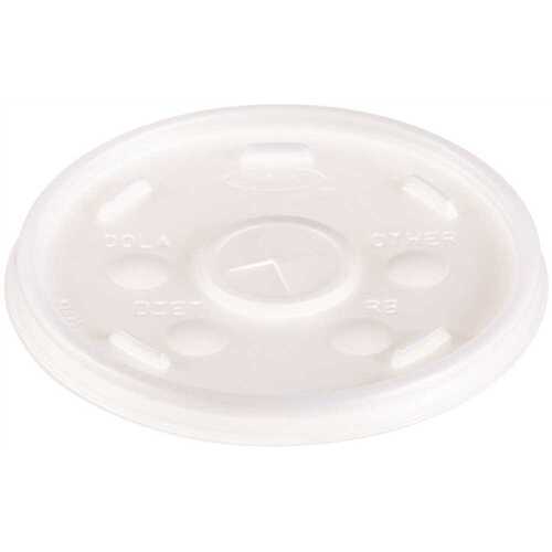 DART 16SL Straw Slotted Lid with Identification for 16-Series Cups, Translucent