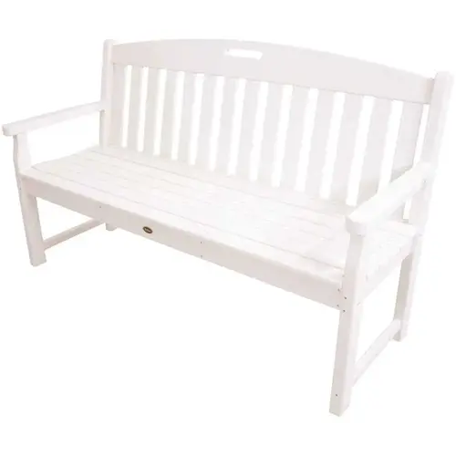 Trex Outdoor Furniture TXB60SC Yacht Club 60 in. Plastic Outdoor Bench Sand Castle