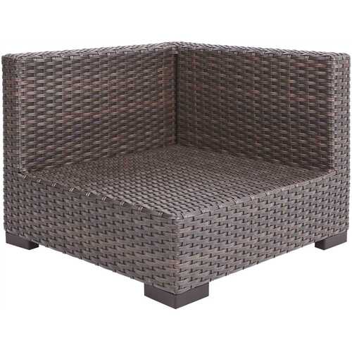 Hampton Bay D13320-SSC-G Commercial Gray Wicker Left Arm, Right Arm or Corner Outdoor Sectional Chair