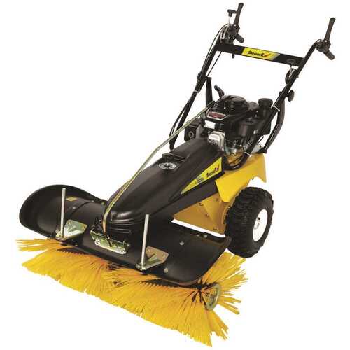 SnowEx SS-4000 Gas Powered Rotary Snow Broom With Plow Attachment