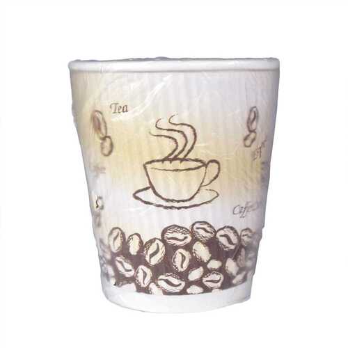 9 oz. Individually Wrapped Hot Beverage Ripple Cups