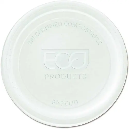 Eco-Products, Inc EP-PCLID Compostable Portion Cup Lid Fits 2 oz. to 4 oz. Cups Clear - pack of 2000