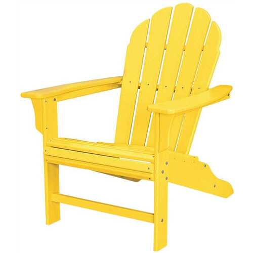 HD Lemon Plastic Patio Adirondack Chair