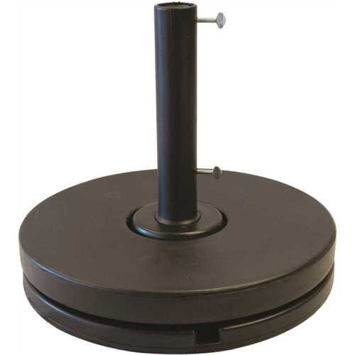 70 lbs. Resin Cement Filled Patio Umbrella Base in Black