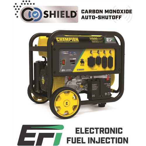 11,500/9,200-Watt PRO Portable Generator with Carburetor-Free Electronic Fuel Injection Engine (EFI) and CO Shield
