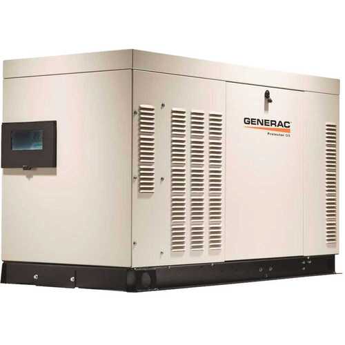 22,000-Watt 120-Volt/240-Volt Liquid Cooled Standby Generator 3-Phase with Aluminum Enclosure Gray