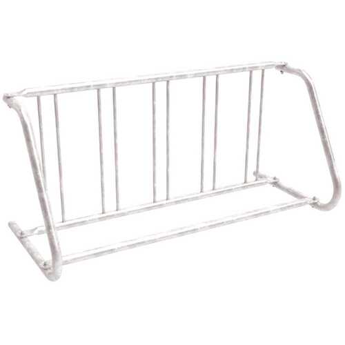 National Brand Alternative 398-6033-1 5-Bike Galvanized Single-Sided Grid Rack Metallic Carbon