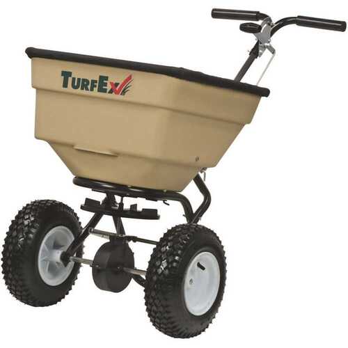 SnowEx TS50 Walk-Behind Broadcast Spreader, Powder-Coated, 100 lb. Capacity