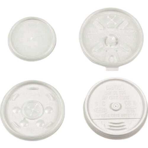 12-Series Translucent Straw Slotted Lid