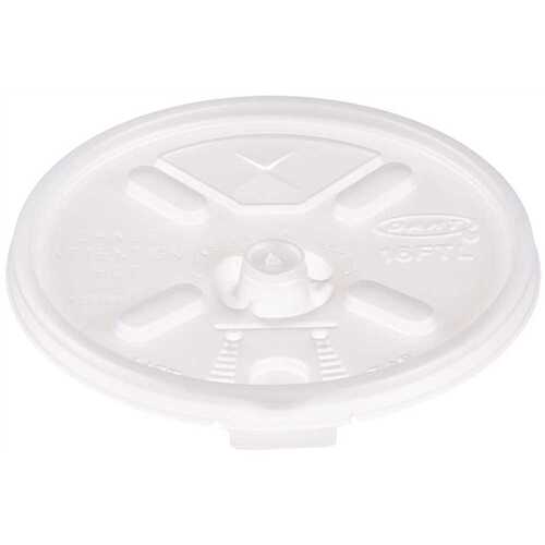 DART 16FTLS Lift 'n' Lock, Straw Slotted Lid for 16-Series Cups, Translucent