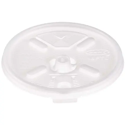 DART 16FTLS Lift 'n' Lock, Straw Slotted Lid for 16-Series Cups, Translucent - pack of 1000