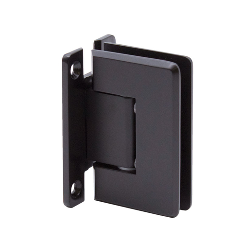 Carolina Beveled 5 Degree Positive Close Wall Mount Hinge Full Back Plate - Matte Black