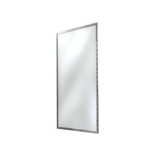 FHC ATM1836 Anti-Theft Framed Mirror 18" x 36" - Brushed Stainless