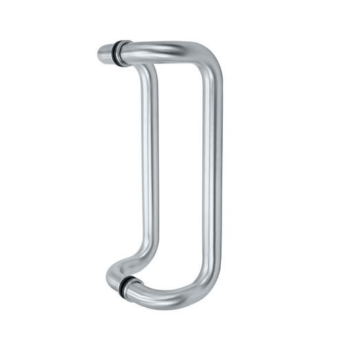 FHC CP012X12PS 12" Offset Pull - 1" Diameter Back-to-Back Pull Handles - Polished Stainless