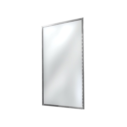 FHC ATM1830 Anti-Theft Framed Mirror 18" x 30" - Brushed Stainless