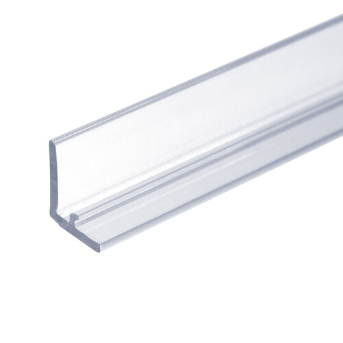 Clear L-Shape Jamb Seal Bumper For 3/8" And 1/2" 95" Length