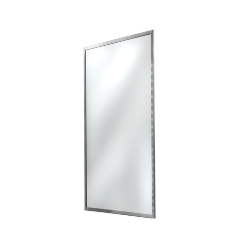 FHC Anti-Theft Framed Mirror 24" x 48" - Brushed Stainless