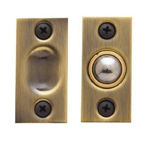 Jamb Adjustable Ball Catch Unlacquered Brass Finish