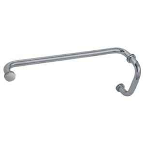 CRL BM6X18BN Brushed Nickel 6" Pull Handle and 18" Towel Bar BM Series Combination With Metal Washers