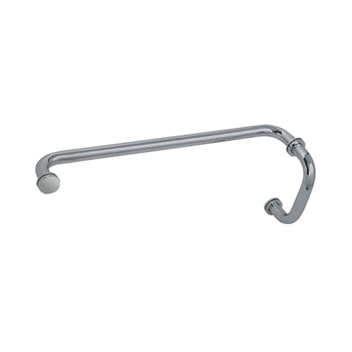 CRL BM6X18BN Brushed Nickel 6" Pull Handle and 18" Towel Bar BM Series Combination With Metal Washers