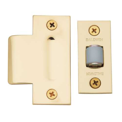 Adjustable Roller Catch, Polished Brass