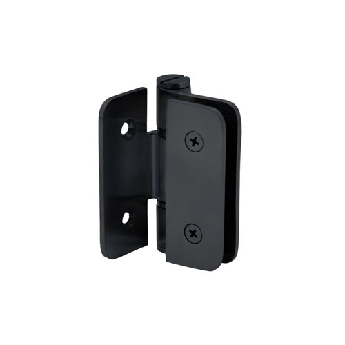 FHC ZEP05MB Zephyr Wall Mount Outswing Hinge for 3/8" Glass - Matte Black