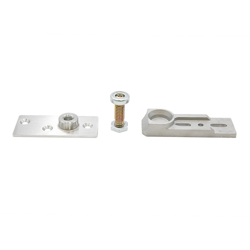 FHC Heavy-Duty Floor Mounted Pivot - Brushed Stainless